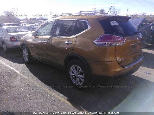 5N1AT2MV8EC820776 - 2014 NISSAN ROGUE S/SL/SV GOLD photo 3