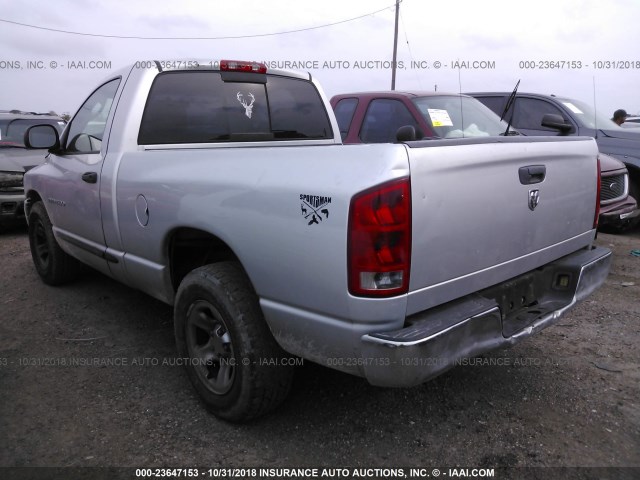 1D7HA16K35J515614 - 2005 DODGE RAM 1500 ST SILVER photo 3