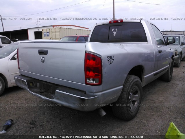 1D7HA16K35J515614 - 2005 DODGE RAM 1500 ST SILVER photo 4