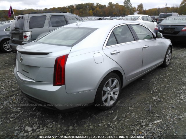 1G6AA5RA1D0177188 - 2013 CADILLAC ATS GRAY photo 4