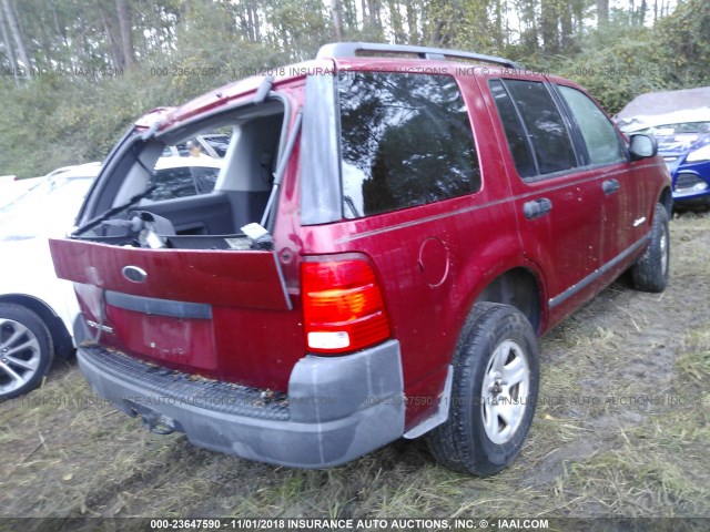 1FMZU62K94ZA65388 - 2004 FORD EXPLORER XLS/XLS SPORT RED photo 4