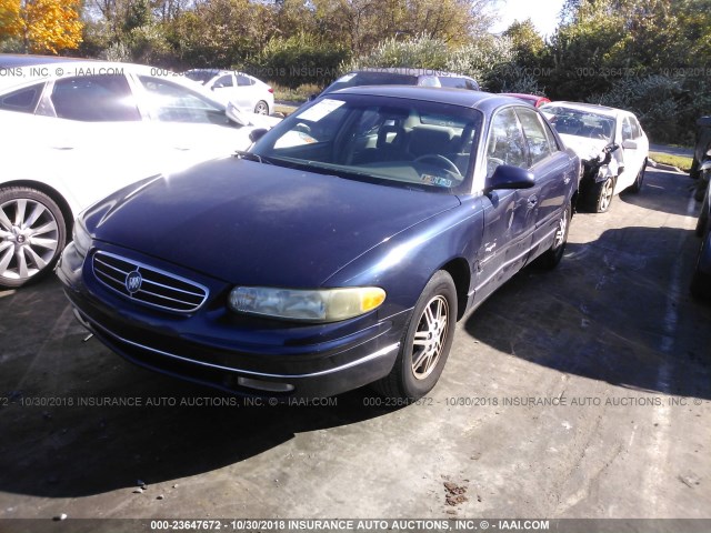 2G4WB52K0Y1117136 - 2000 BUICK REGAL LS BLUE photo 2