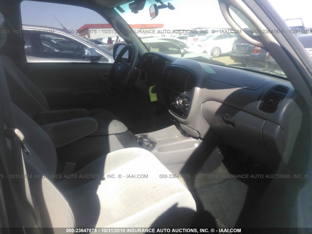 5TBRT341X5S461643 - 2005 TOYOTA TUNDRA ACCESS CAB SR5 GRAY photo 5