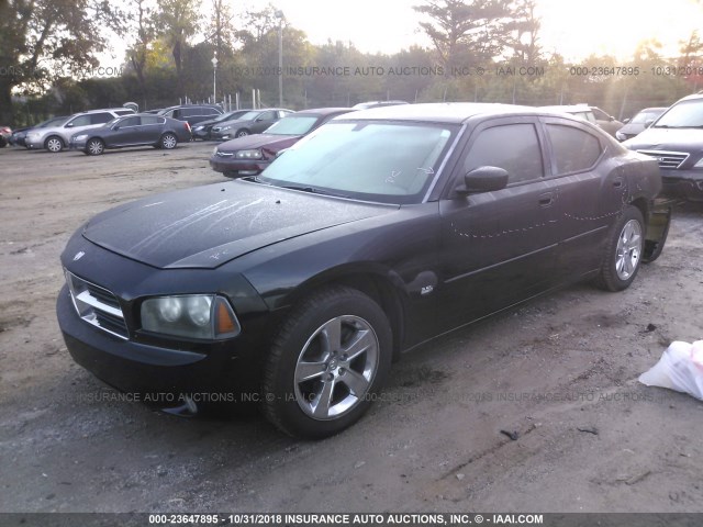 2B3KA43G37H702181 - 2007 DODGE CHARGER SE/SXT BLACK photo 2