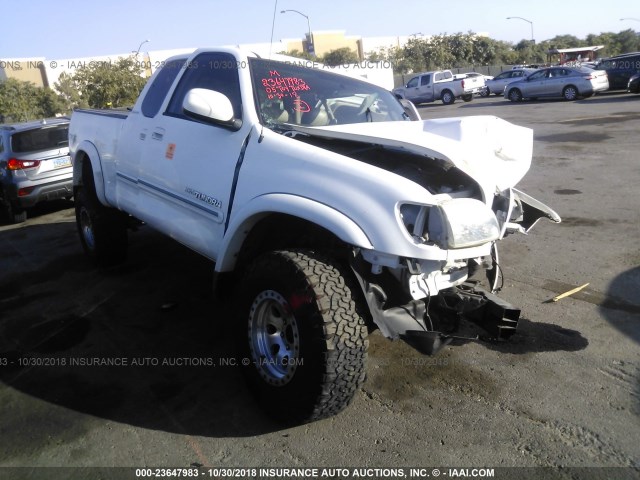 5TBRT38105S456610 - 2005 TOYOTA TUNDRA ACCESS CAB LIMITED WHITE photo 1