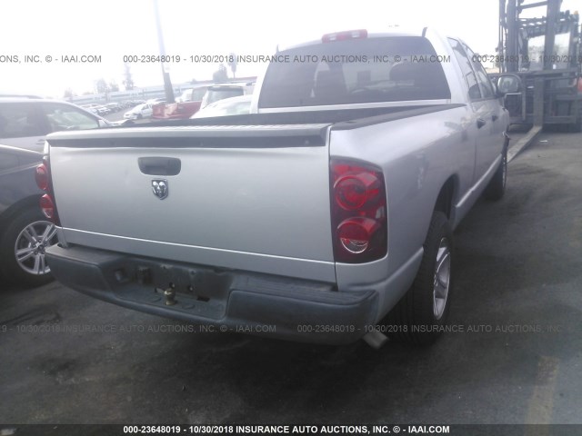 1D7HA18K68J120456 - 2008 DODGE RAM 1500 ST SILVER photo 4