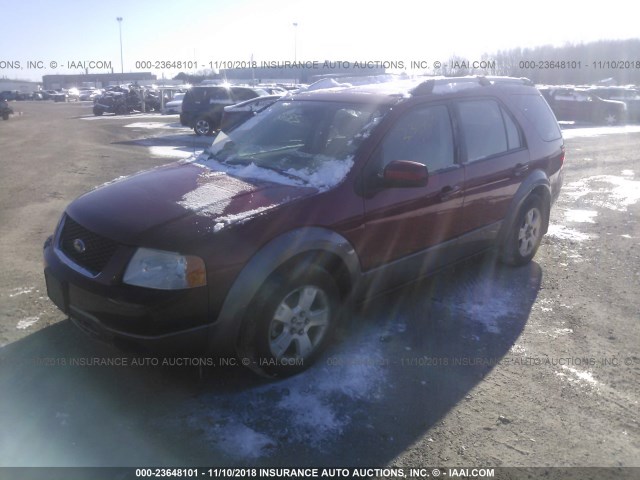 1FMDK02107GA01289 - 2007 FORD FREESTYLE SEL RED photo 2