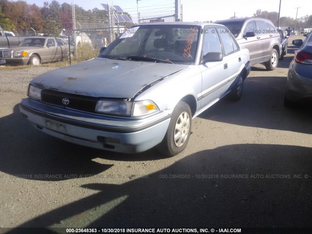 2T1AE94A5MC120059 - 1991 TOYOTA COROLLA DLX Light Blue photo 2