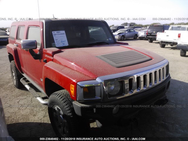 5GTDN136168151439 - 2006 HUMMER H3 RED photo 1