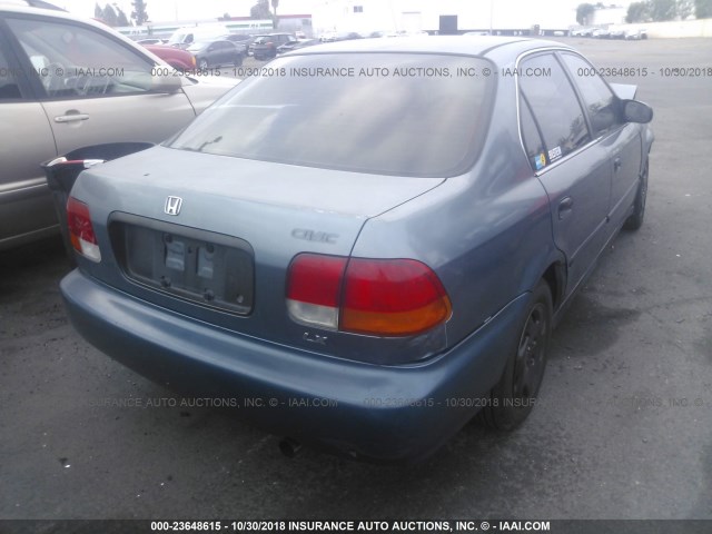 2HGEJ6602TH544756 - 1996 HONDA CIVIC LX/EX BLUE photo 4