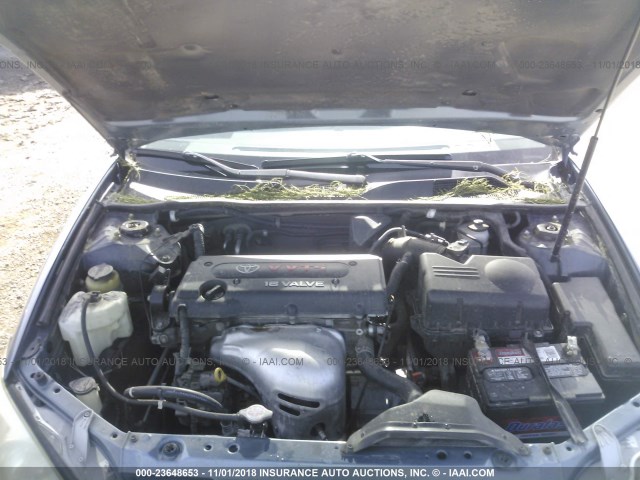 4T1BE32K54U794160 - 2004 TOYOTA CAMRY LE/XLE/SE BLUE photo 10