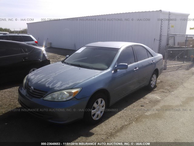4T1BE32K54U794160 - 2004 TOYOTA CAMRY LE/XLE/SE BLUE photo 2