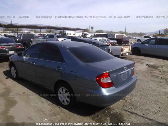 4T1BE32K54U794160 - 2004 TOYOTA CAMRY LE/XLE/SE BLUE photo 3