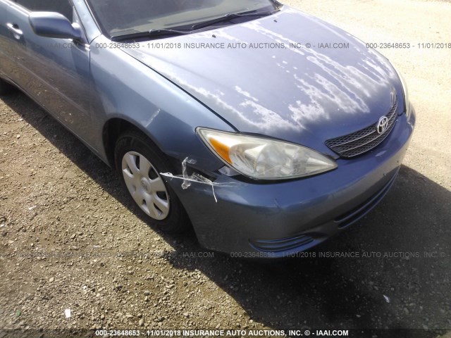 4T1BE32K54U794160 - 2004 TOYOTA CAMRY LE/XLE/SE BLUE photo 6