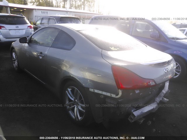 JNKCV64E98M111236 - 2008 INFINITI G37 JOURNEY/SPORT GRAY photo 3