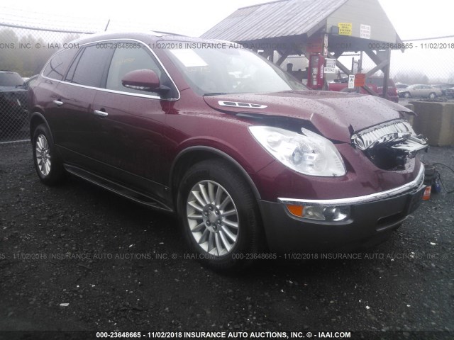 5GALVBED0AJ103552 - 2010 BUICK ENCLAVE CXL RED photo 1