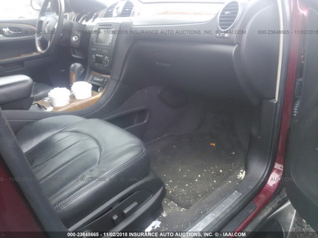 5GALVBED0AJ103552 - 2010 BUICK ENCLAVE CXL 红色 照片 5