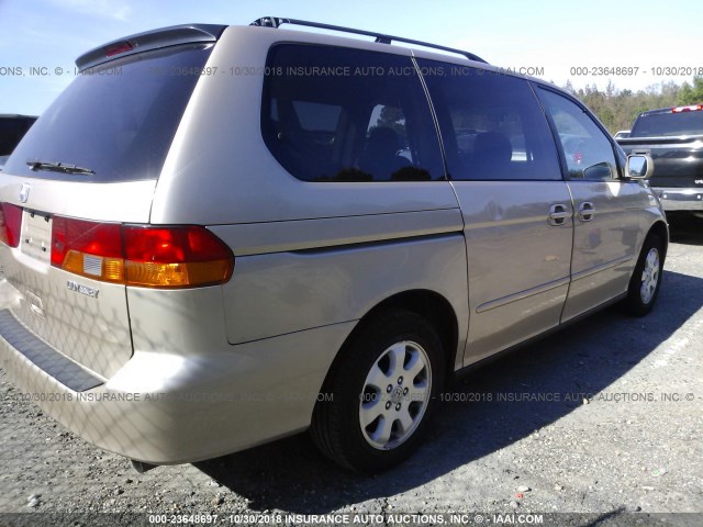 5FNRL18932B013532 - 2002 HONDA ODYSSEY EXL GOLD photo 4