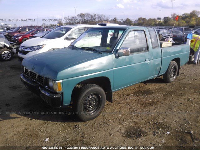 1N6SD16S3SC341872 - 1995 NISSAN TRUCK KING CAB XE TEAL photo 2