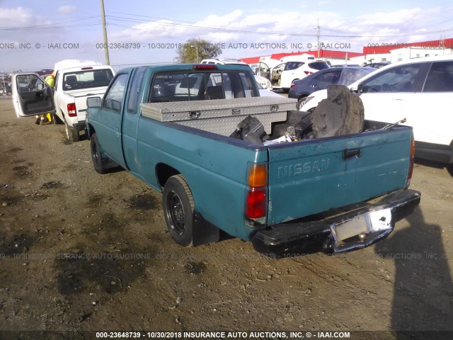 1N6SD16S3SC341872 - 1995 NISSAN TRUCK KING CAB XE TEAL photo 3