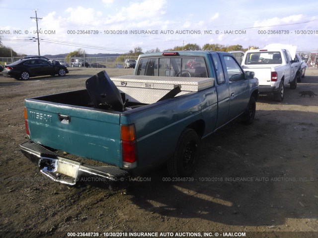 1N6SD16S3SC341872 - 1995 NISSAN TRUCK KING CAB XE TEAL photo 4