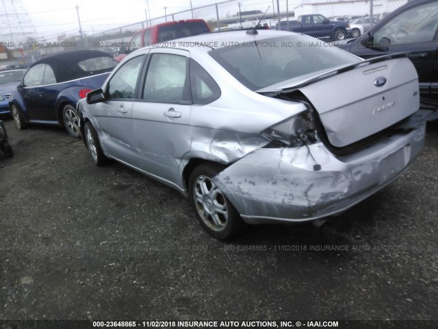 1FAHP36N19W191446 - 2009 FORD FOCUS SES SILVER photo 3