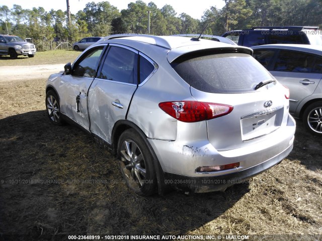 JN1AJ0HR3BM850515 - 2011 INFINITI EX35 JOURNEY SILVER photo 3