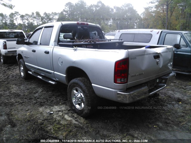 1D7KS28C66J171633 - 2006 DODGE RAM 2500 ST/SLT 银色 照片 3