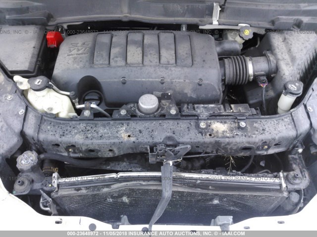 5GALVBED4AJ246830 - 2010 BUICK ENCLAVE CXL თეთრი ფოტო 10