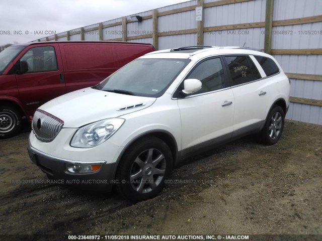 5GALVBED4AJ246830 - 2010 BUICK ENCLAVE CXL თეთრი ფოტო 2