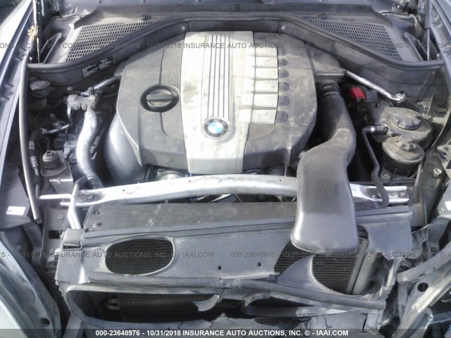 5UXZW0C54CL671685 - 2012 BMW X5 XDRIVE35D GRAY photo 10