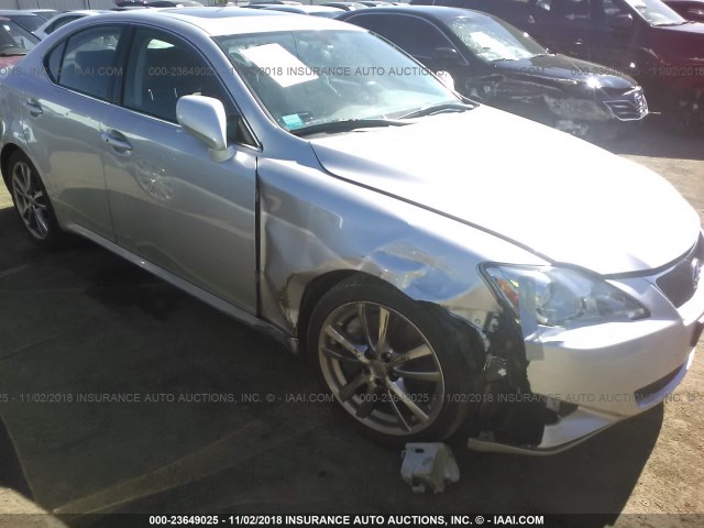 JTHBE262182015216 - 2008 LEXUS IS 350 SILVER photo 6