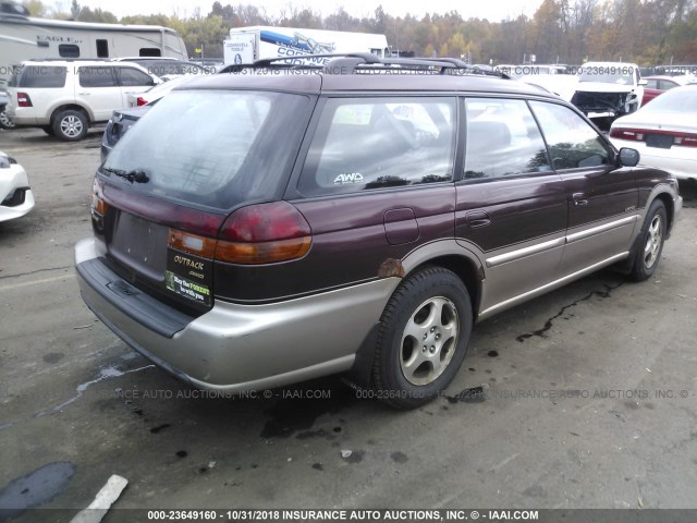 4S3BG6851X7623037 - 1999 SUBARU LEGACY OUTBACK/SSV/LIMITED/30TH PURPLE photo 4