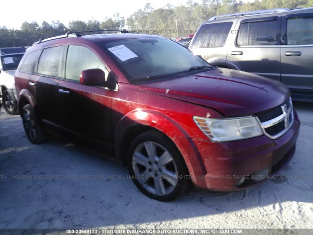 3D4GG67V09T505294 - 2009 DODGE JOURNEY R/T RED photo 1