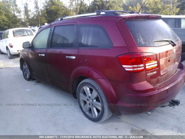 3D4GG67V09T505294 - 2009 DODGE JOURNEY R/T RED photo 3