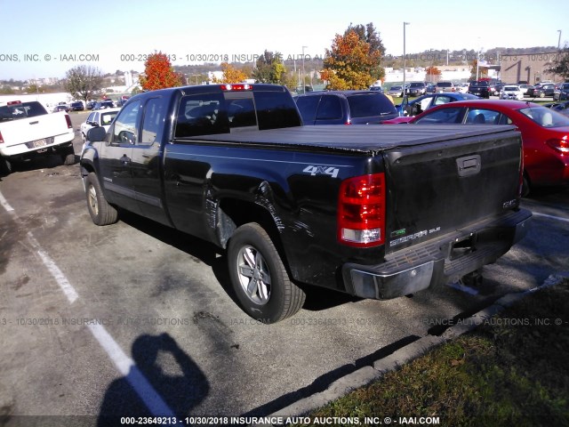 1GTR2VE00BZ386134 - 2011 GMC SIERRA K1500 SLE BLACK photo 3