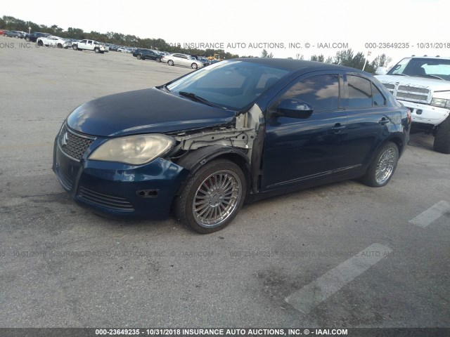 JS2RF9A30B6110460 - 2011 SUZUKI KIZASHI SE BLUE photo 2