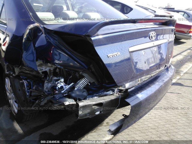 4T1BE32K55U384928 - 2005 TOYOTA CAMRY LE/XLE/SE BLUE photo 6