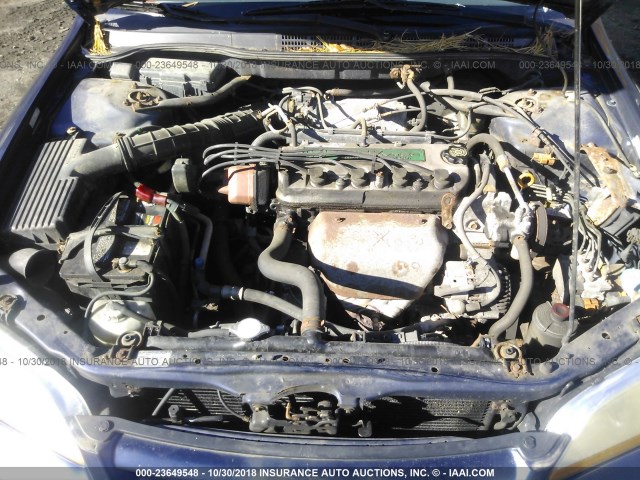 1HGCG66851A129731 - 2001 HONDA ACCORD EX BLUE photo 10