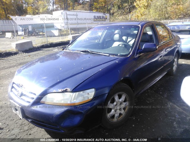 1HGCG66851A129731 - 2001 HONDA ACCORD EX BLUE photo 2