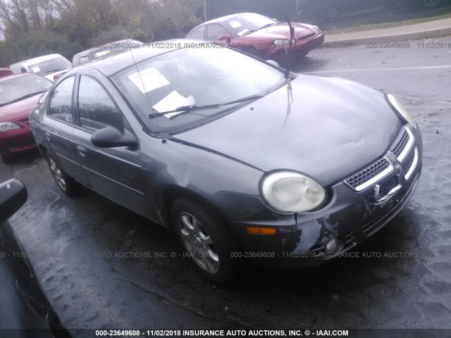 1B3ES56C05D124186 - 2005 DODGE NEON SXT GRAY photo 1