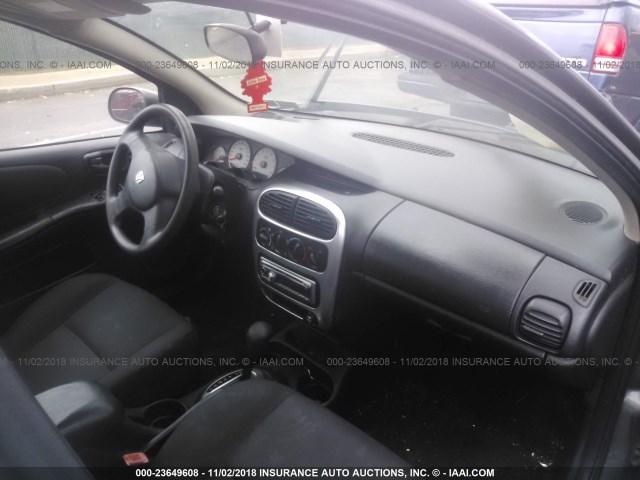 1B3ES56C05D124186 - 2005 DODGE NEON SXT GRAY photo 5