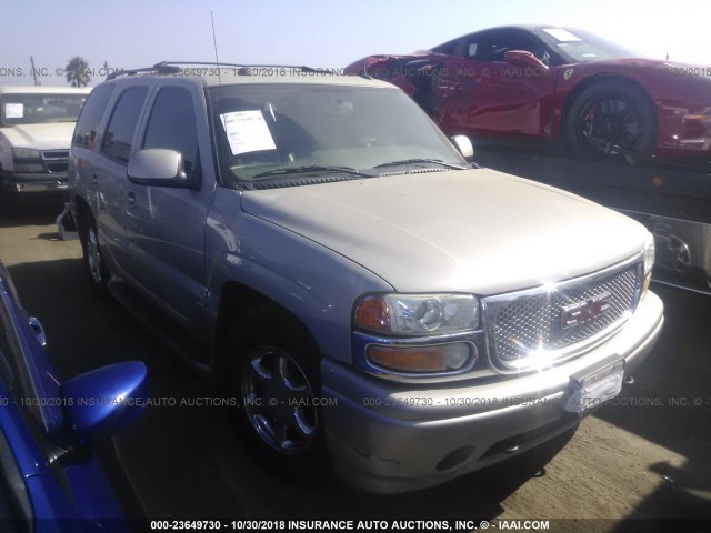 1GKEK63U15J202837 - 2005 GMC YUKON DENALI GRAY photo 1