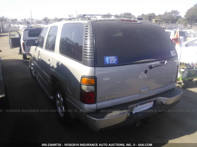 1GKEK63U15J202837 - 2005 GMC YUKON DENALI GRAY photo 3