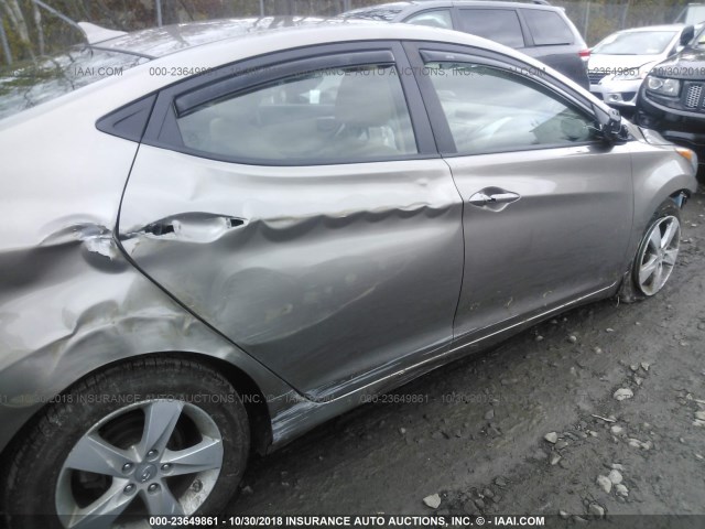 5NPDH4AE6DH396794 - 2013 HYUNDAI ELANTRA GLS/LIMITED TAN photo 6