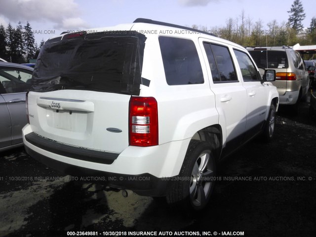 1C4NJRFB1GD597789 - 2016 JEEP PATRIOT LATITUDE WHITE photo 4