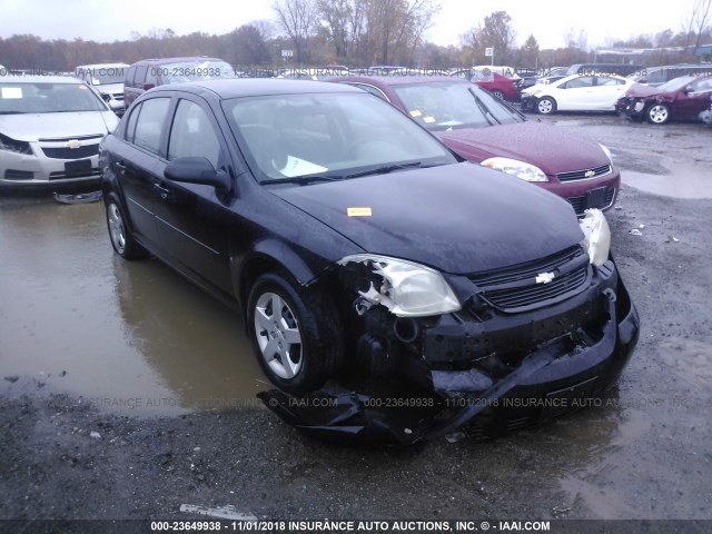 1G1AK55F177402080 - 2007 CHEVROLET COBALT LS BLACK photo 1