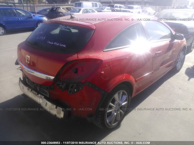 W08AT271985040302 - 2008 SATURN ASTRA XR RED photo 4