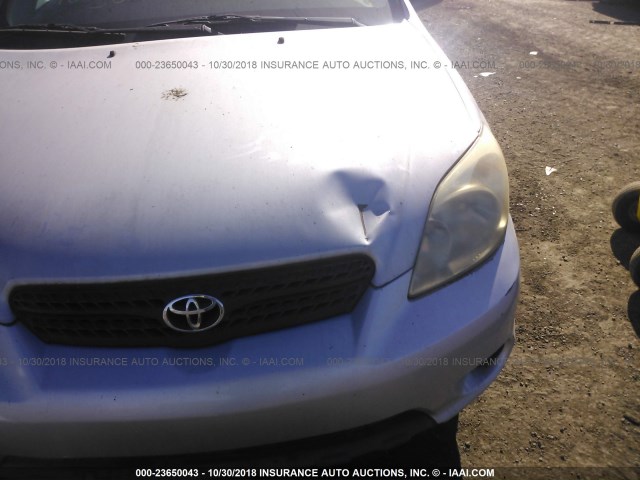 2T1KR32E85C406582 - 2005 TOYOTA COROLLA MATRIX XR SILVER photo 6