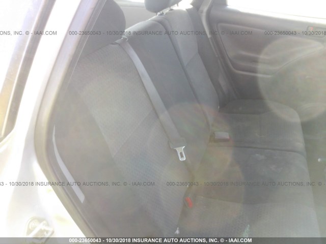 2T1KR32E85C406582 - 2005 TOYOTA COROLLA MATRIX XR SILVER photo 8